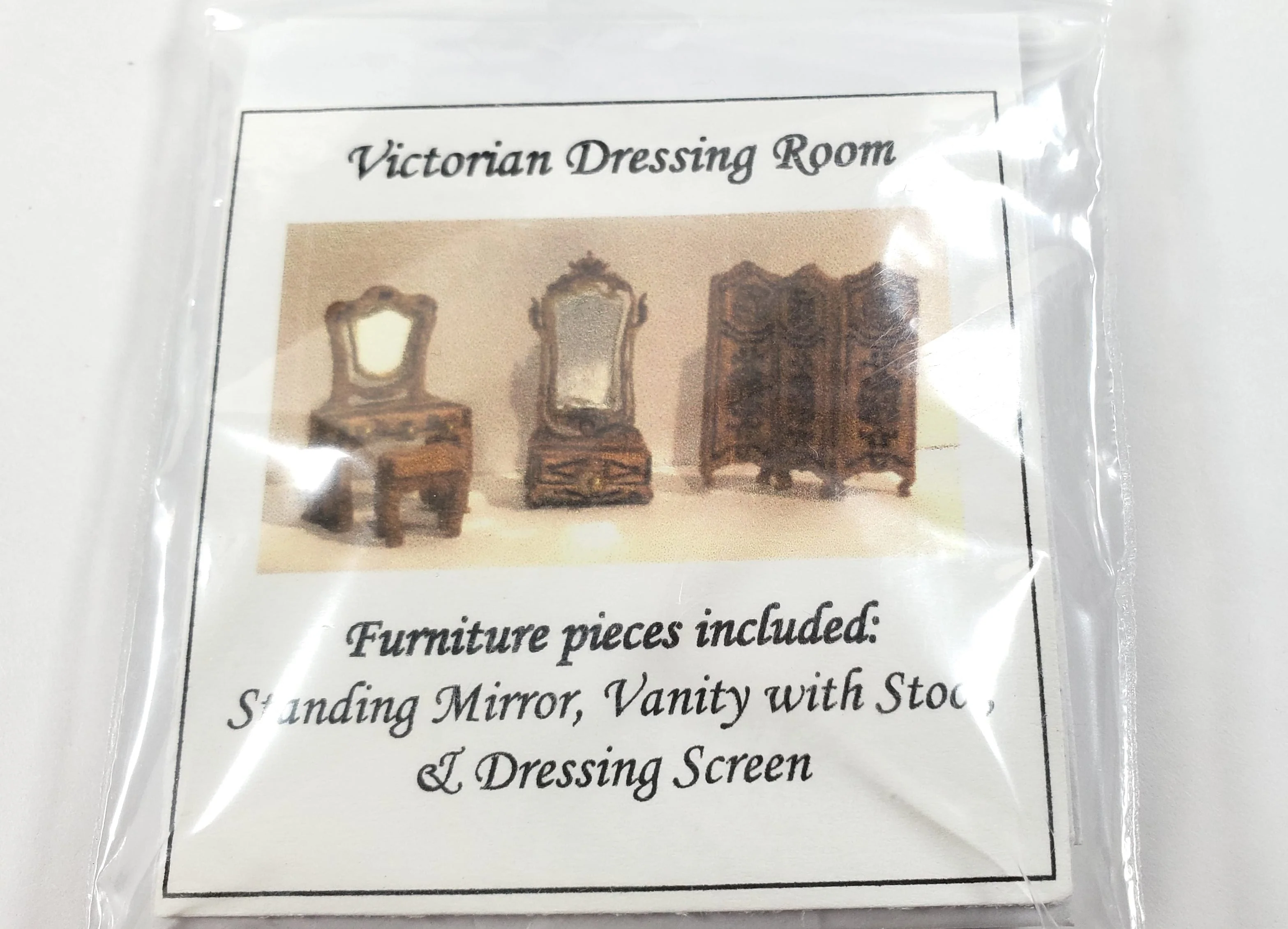 Dollhouse 1:144 Scale Furniture KIT DIY Victorian Dressing Room Miniatures - Image 3