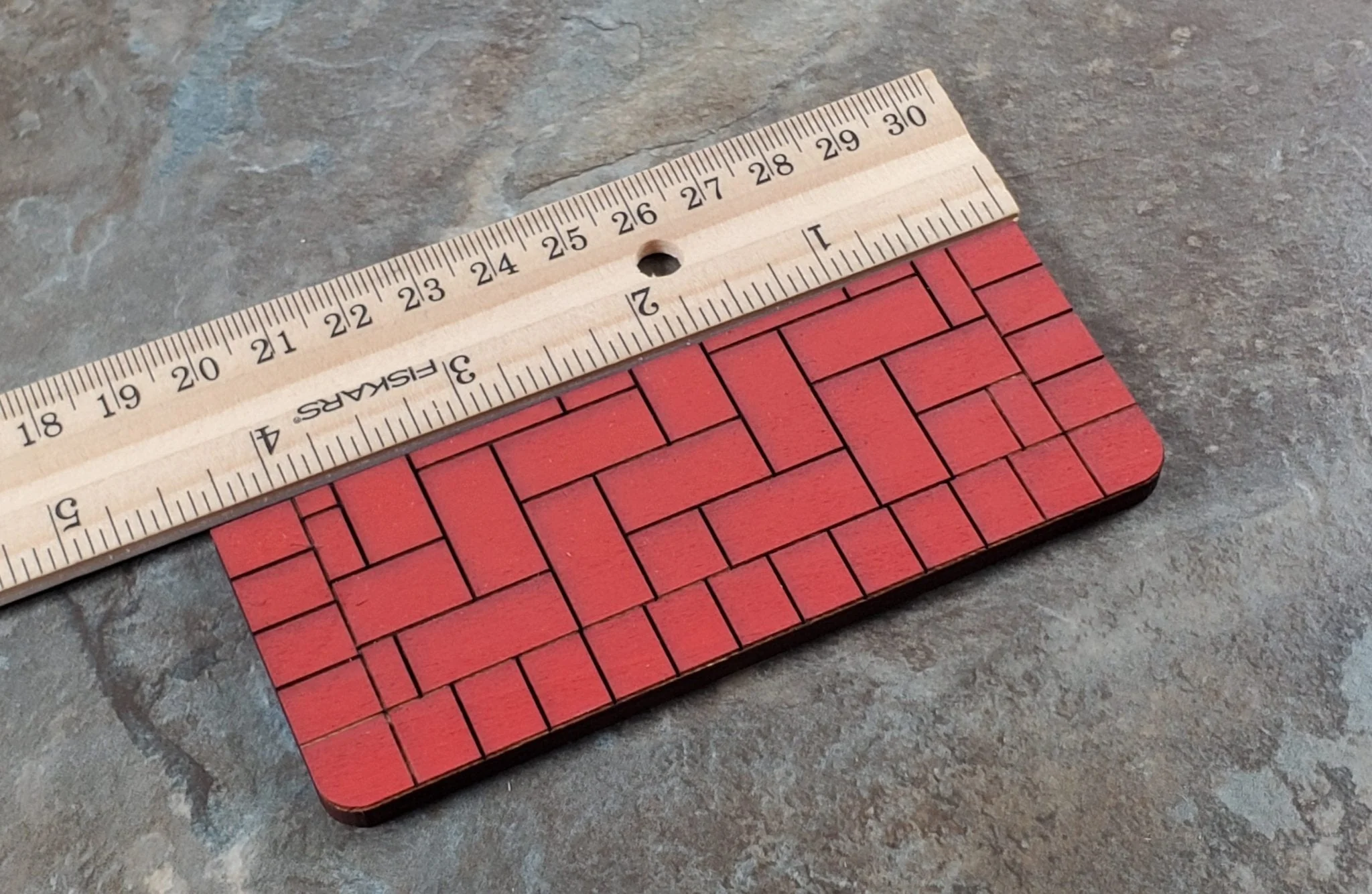 Dollhouse "Brick" Step Exterior Medium Size 1:12 Scale Miniature #551MD - Image 4