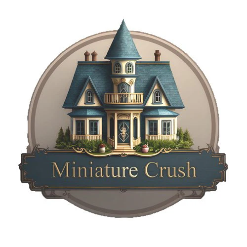 Dollhouse Cafe Curtains Blues with Curtain Rod 1:12 Scale Handmade - Image 5