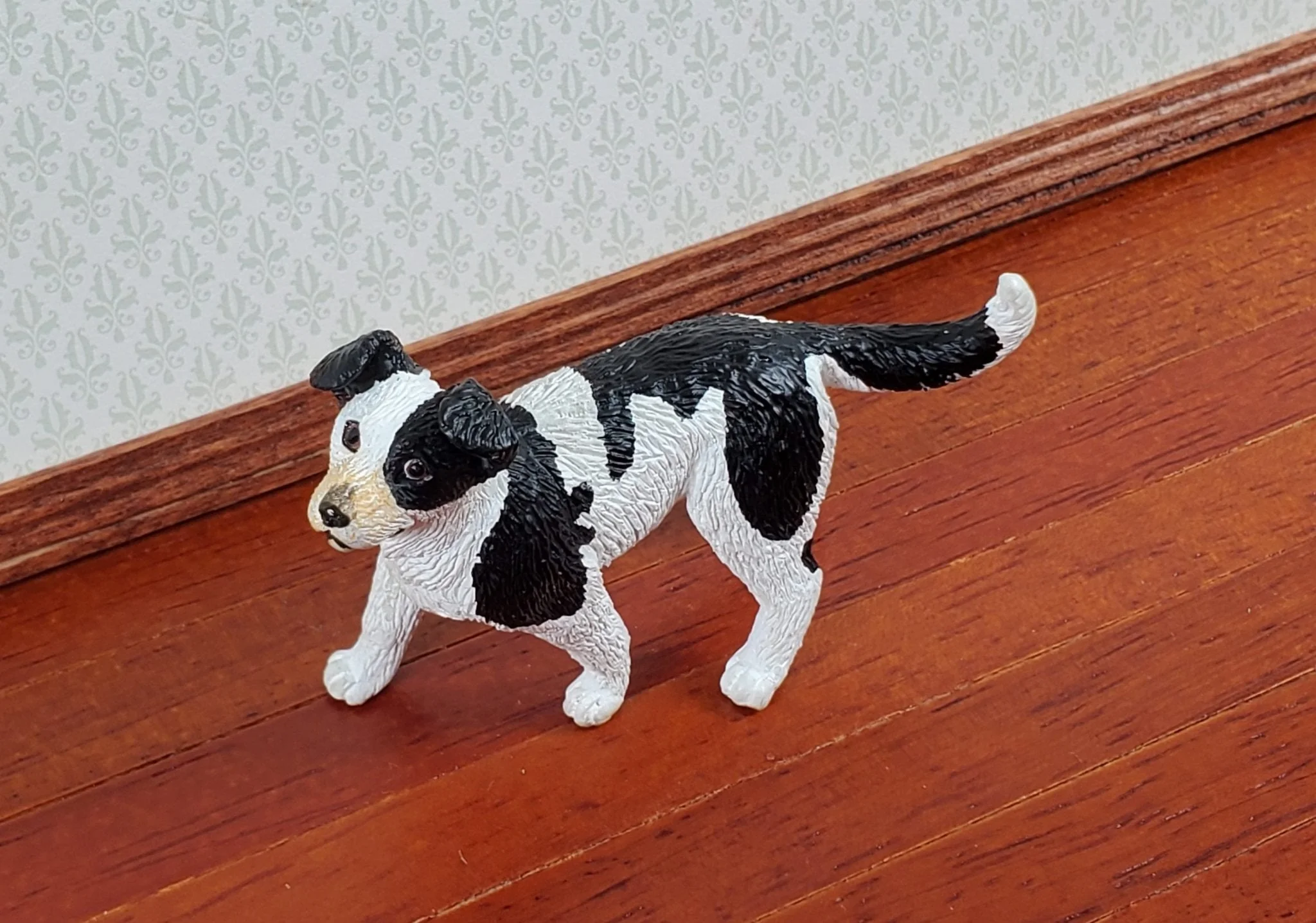 Dollhouse Dog Collie Mixed Breed Pet Standing 1:12 Scale Miniature Animal - Image 3