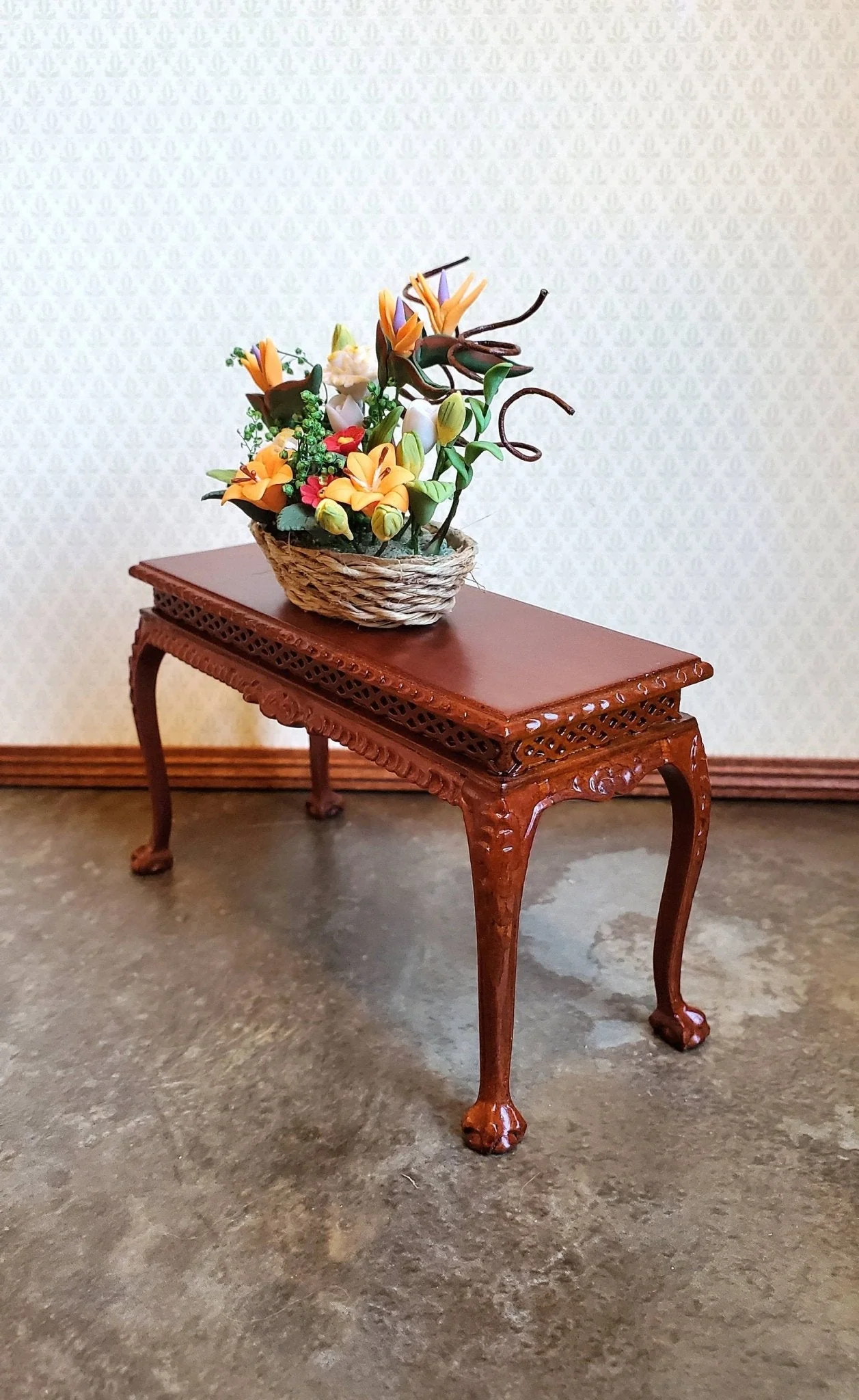 Dollhouse Flowers Large Potted Display Bird of Paradise 1:12 Scale Miniature - Image 3