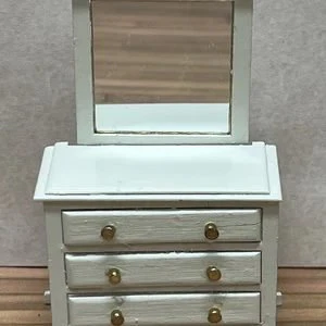 Dollhouse HALF SCALE Furniture DIY Kit Traditional Bedroom Bed Dressers 1:24 - Image 4