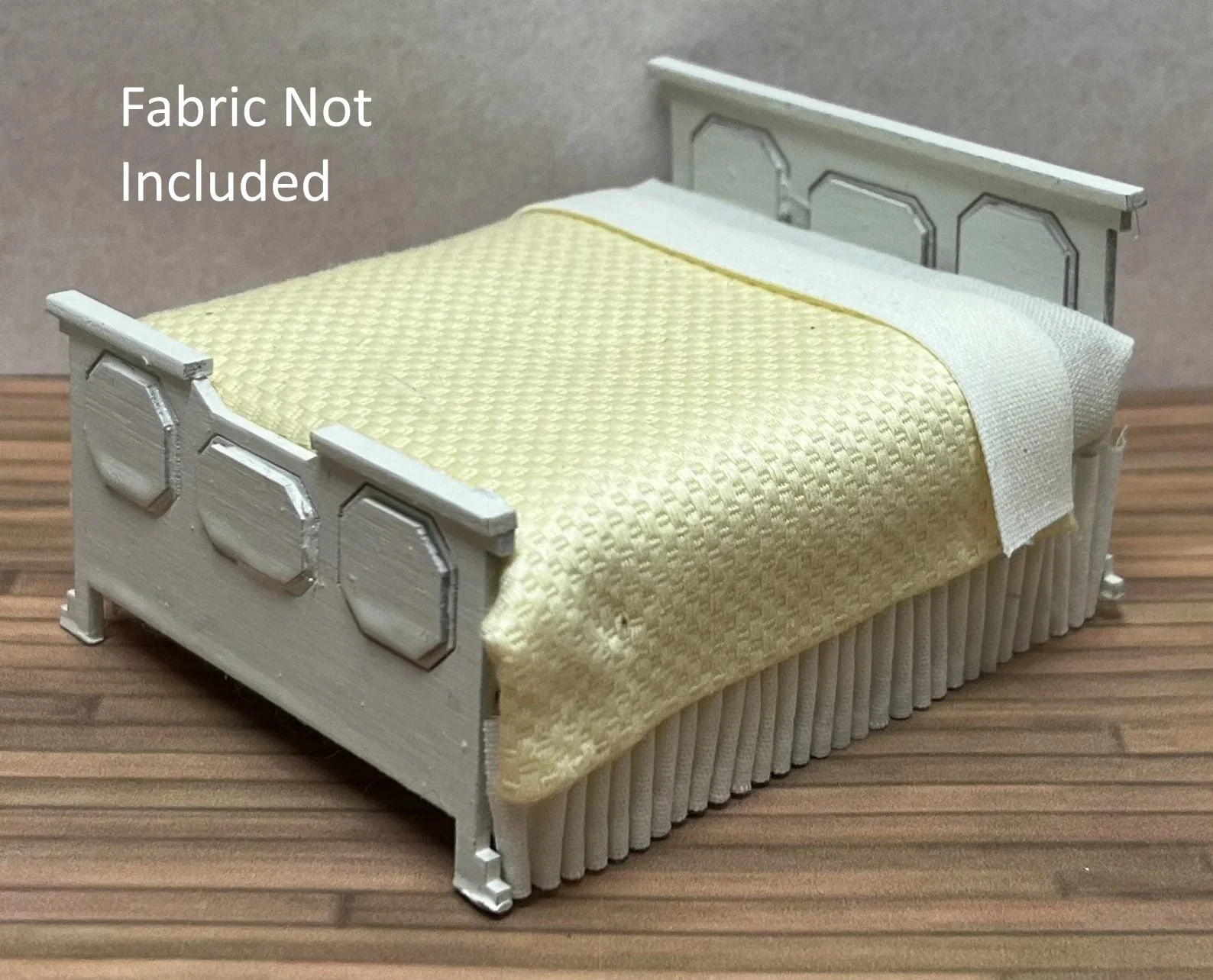 Dollhouse HALF SCALE Furniture DIY Kit Traditional Bedroom Bed Dressers 1:24 - Image 5