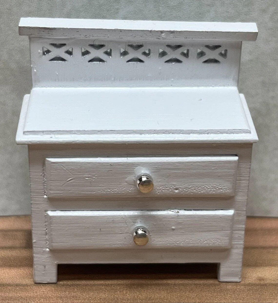 Dollhouse HALF SCALE Furniture KIT Modern Bedroom Bed Dresser Night Stand 1:24 - Image 6