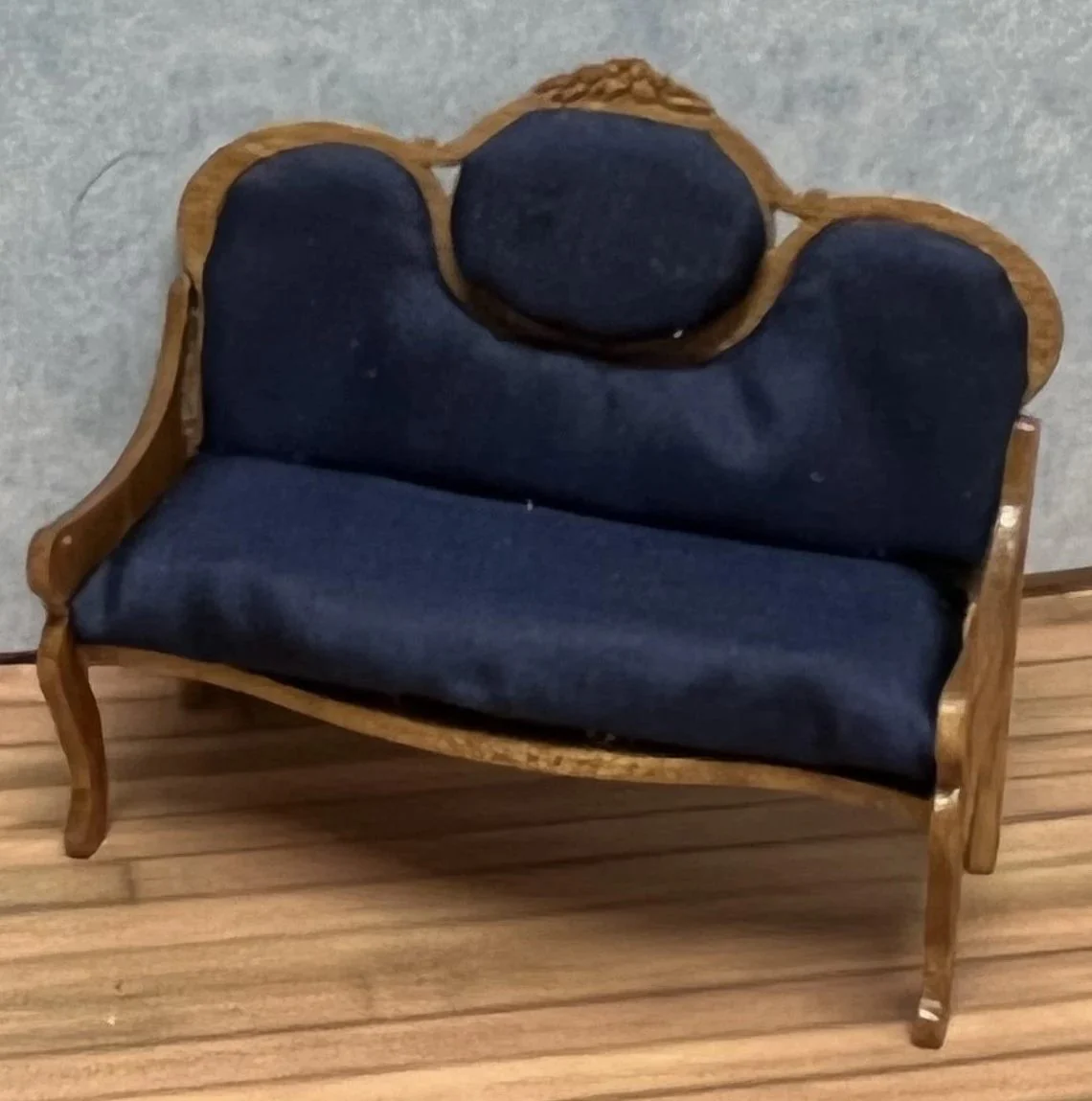 Dollhouse HALF SCALE Furniture KIT Victorian Living Room Set Sofa Chairs 1:24 - Image 4