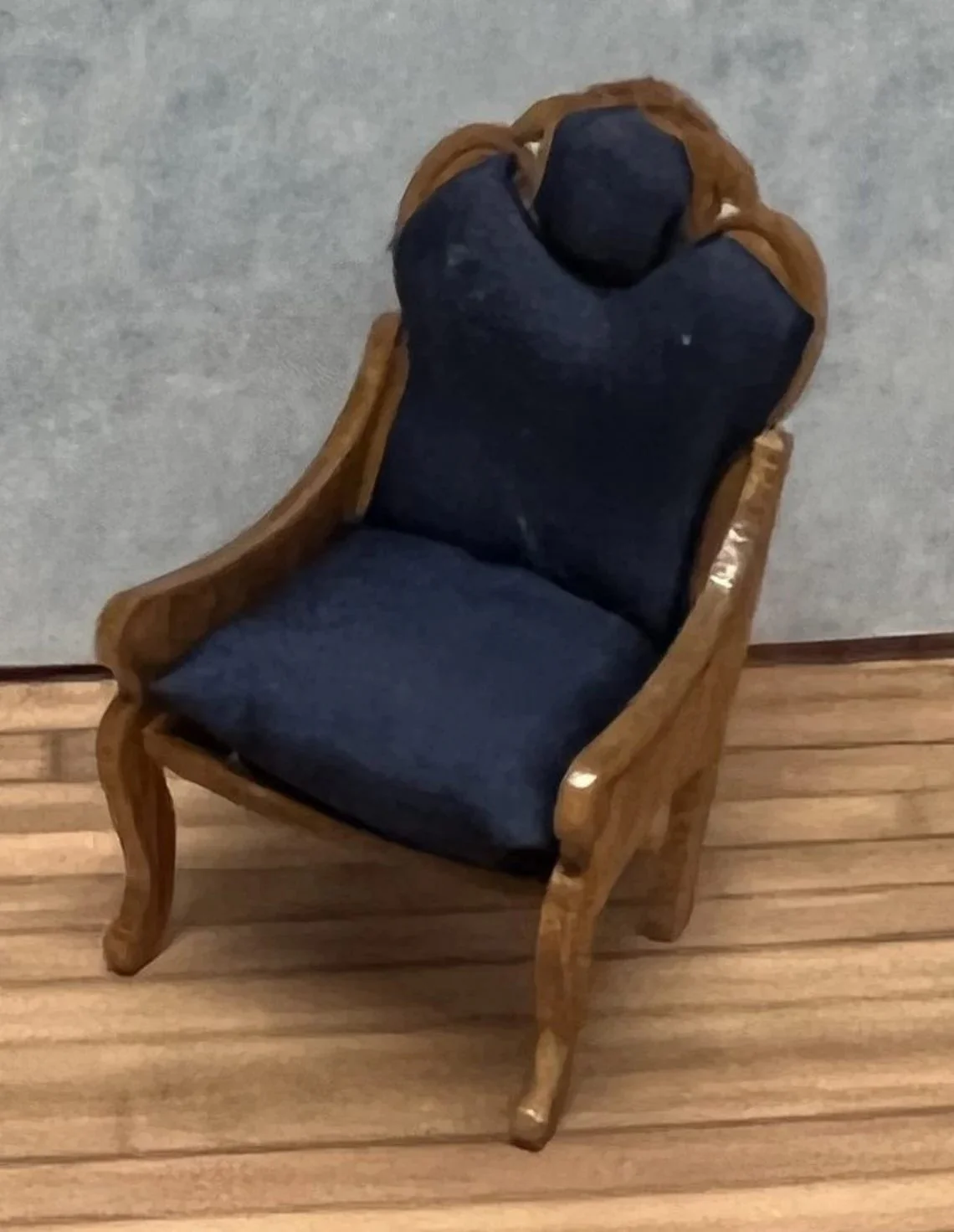 Dollhouse HALF SCALE Furniture KIT Victorian Living Room Set Sofa Chairs 1:24 - Image 5