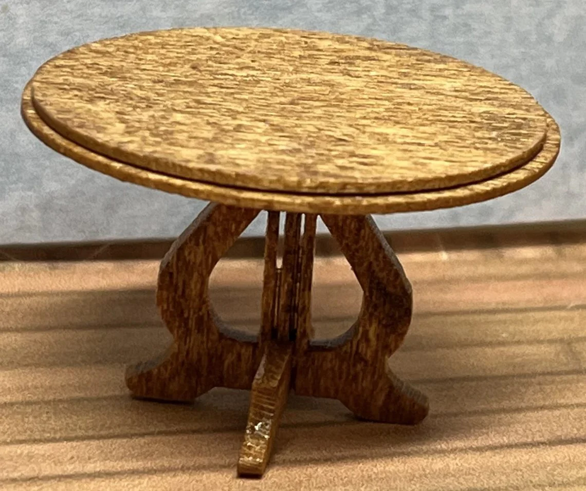 Dollhouse HALF SCALE Furniture KIT Victorian Living Room Set Sofa Chairs 1:24 - Image 6