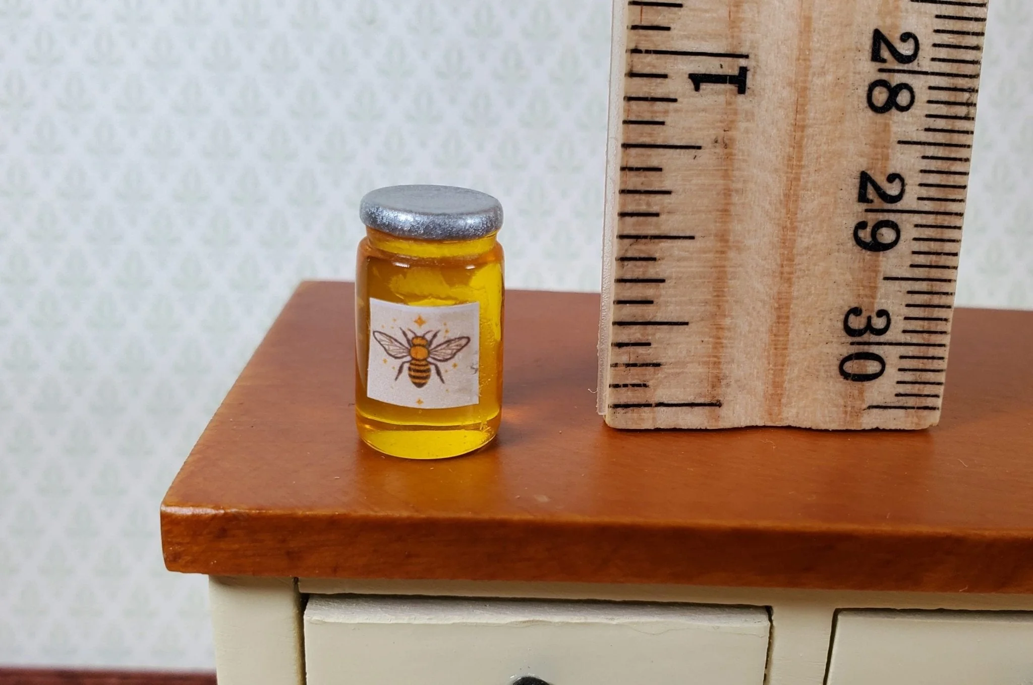 Dollhouse Large Jar of Honey 1:12 Scale Miniature Food Groceries Kitchen - Image 3