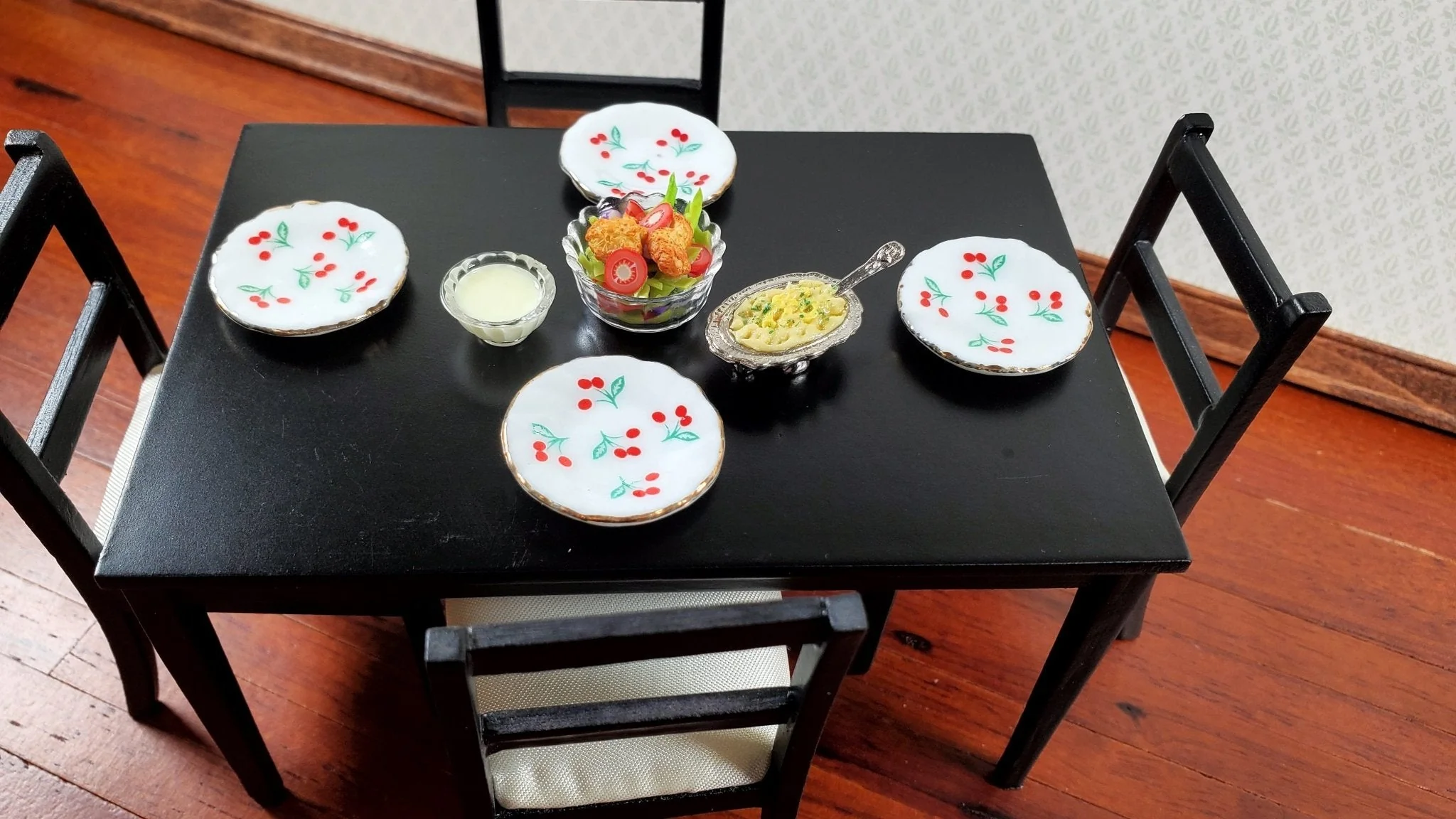 Dollhouse Mashed Potatoes with Butter in Serving Dish 1:12 Scale Miniature - Image 3