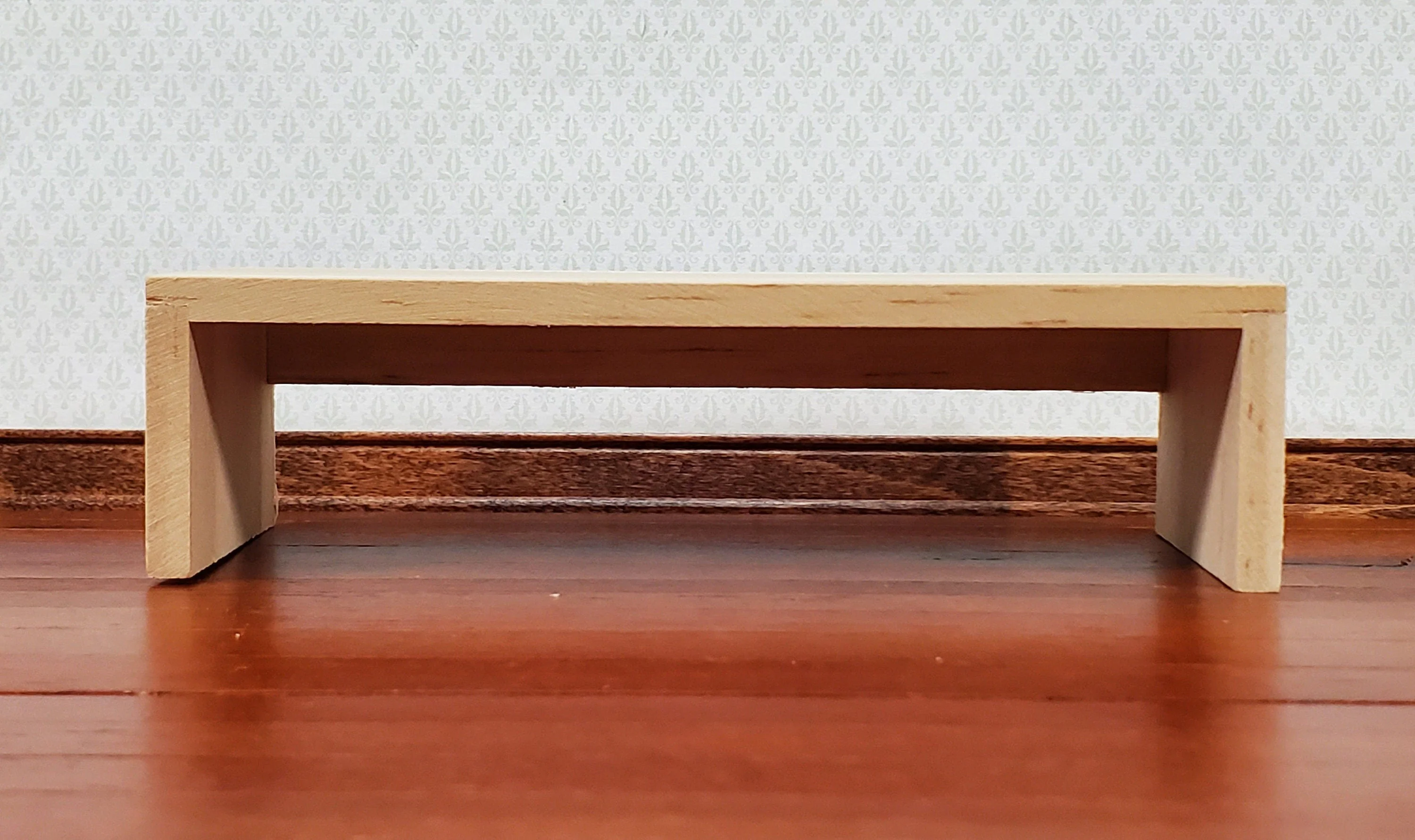 Dollhouse Modern Coffee Table Unpainted Wood 1:12 Scale Miniature Furniture DIY - Image 6