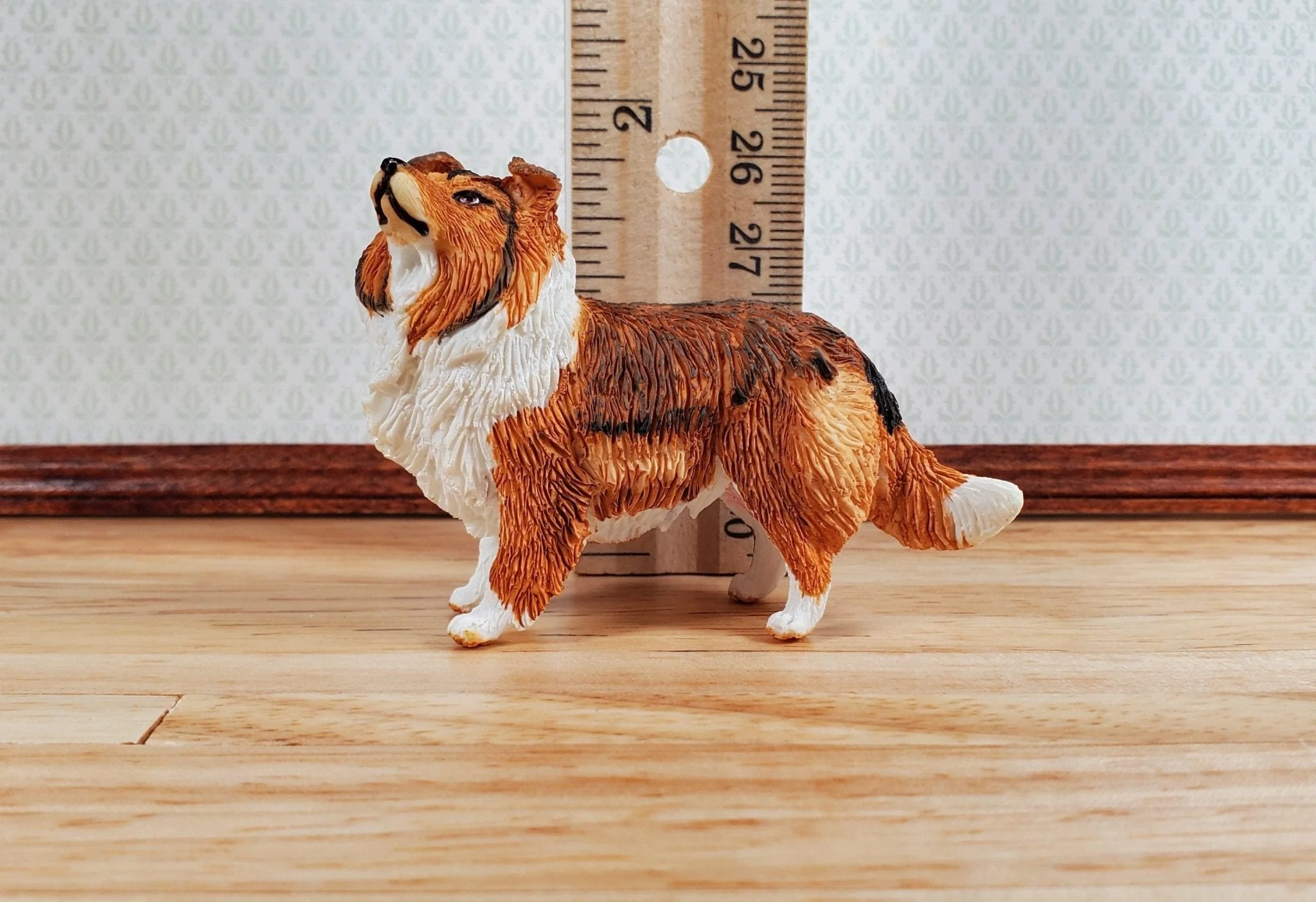 Dollhouse Sheltie Shetland Sheepdog Standing1:12 Scale Miniature Animal Pet - Image 5