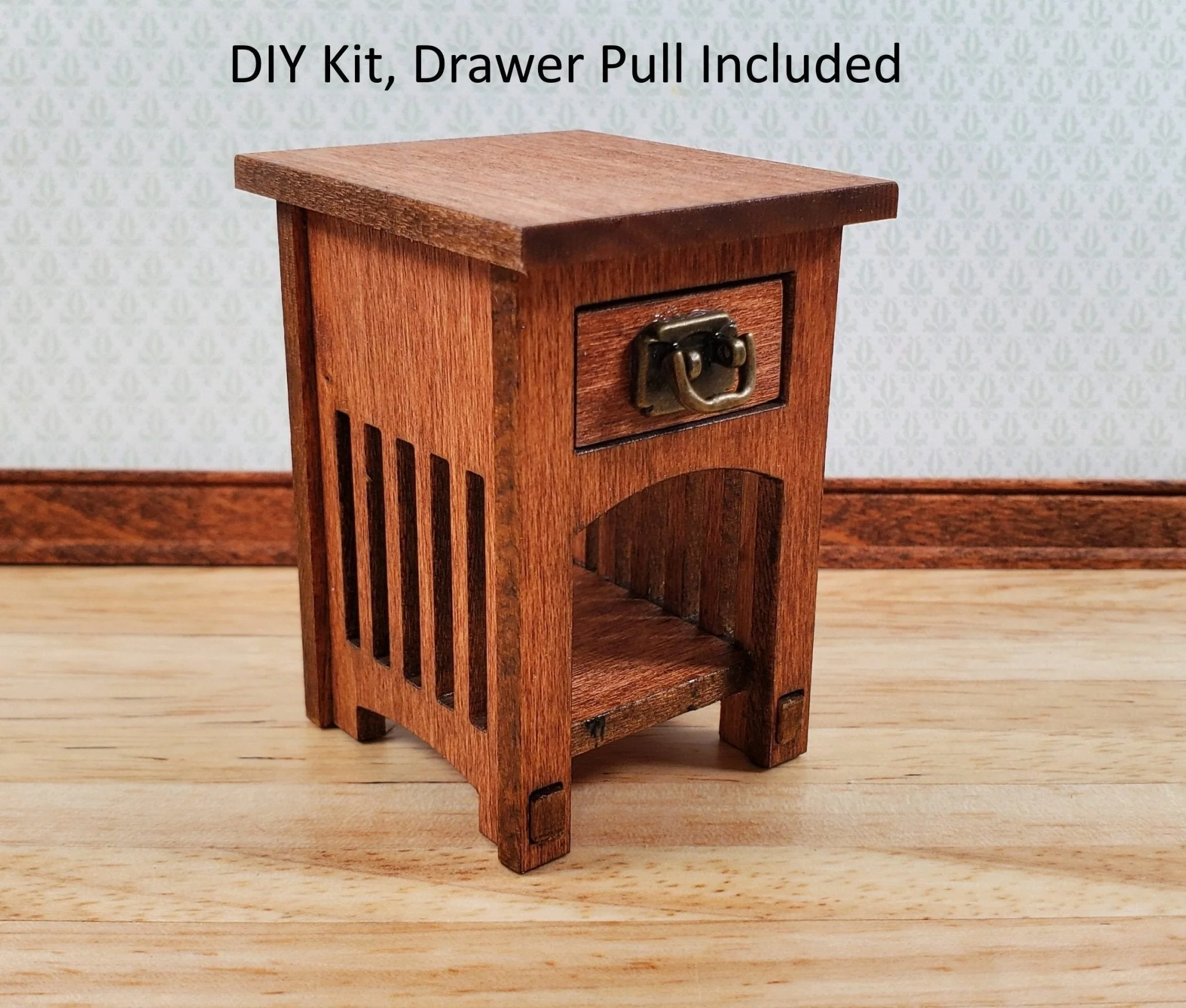Dollhouse Side Table KIT Mission Prairie Style 1:12 Scale Miniature Furniture - Image 5
