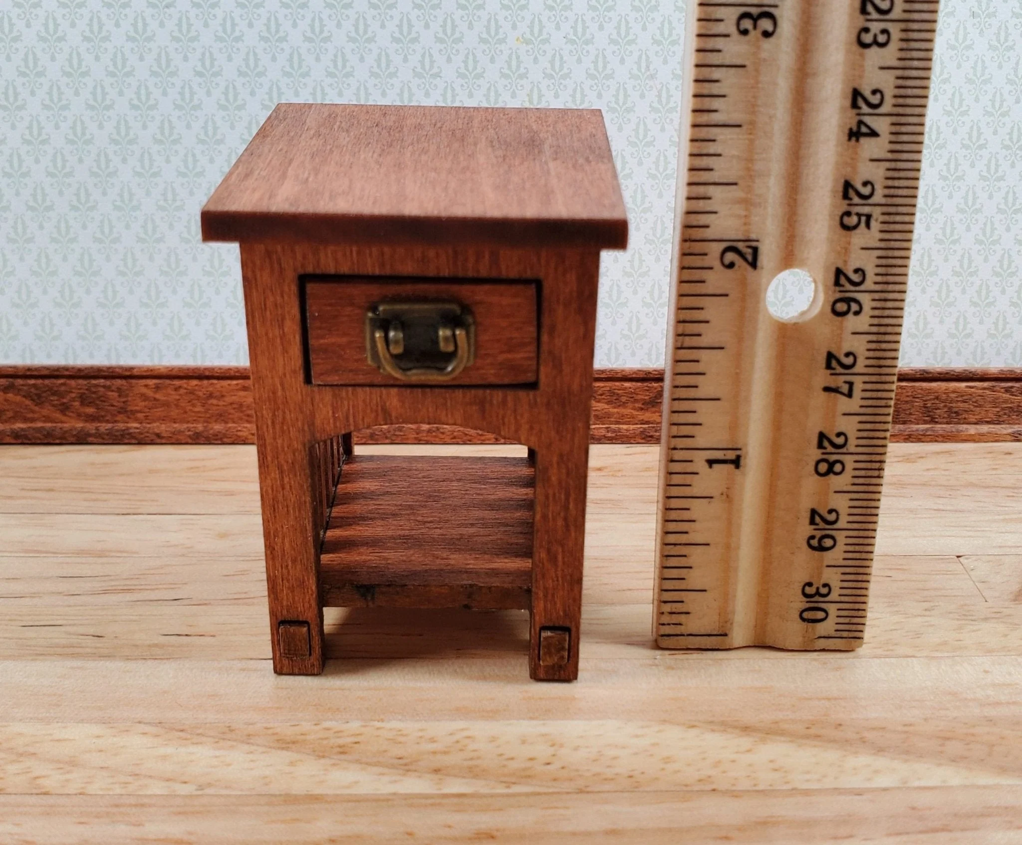 Dollhouse Side Table KIT Mission Prairie Style 1:12 Scale Miniature Furniture - Image 7