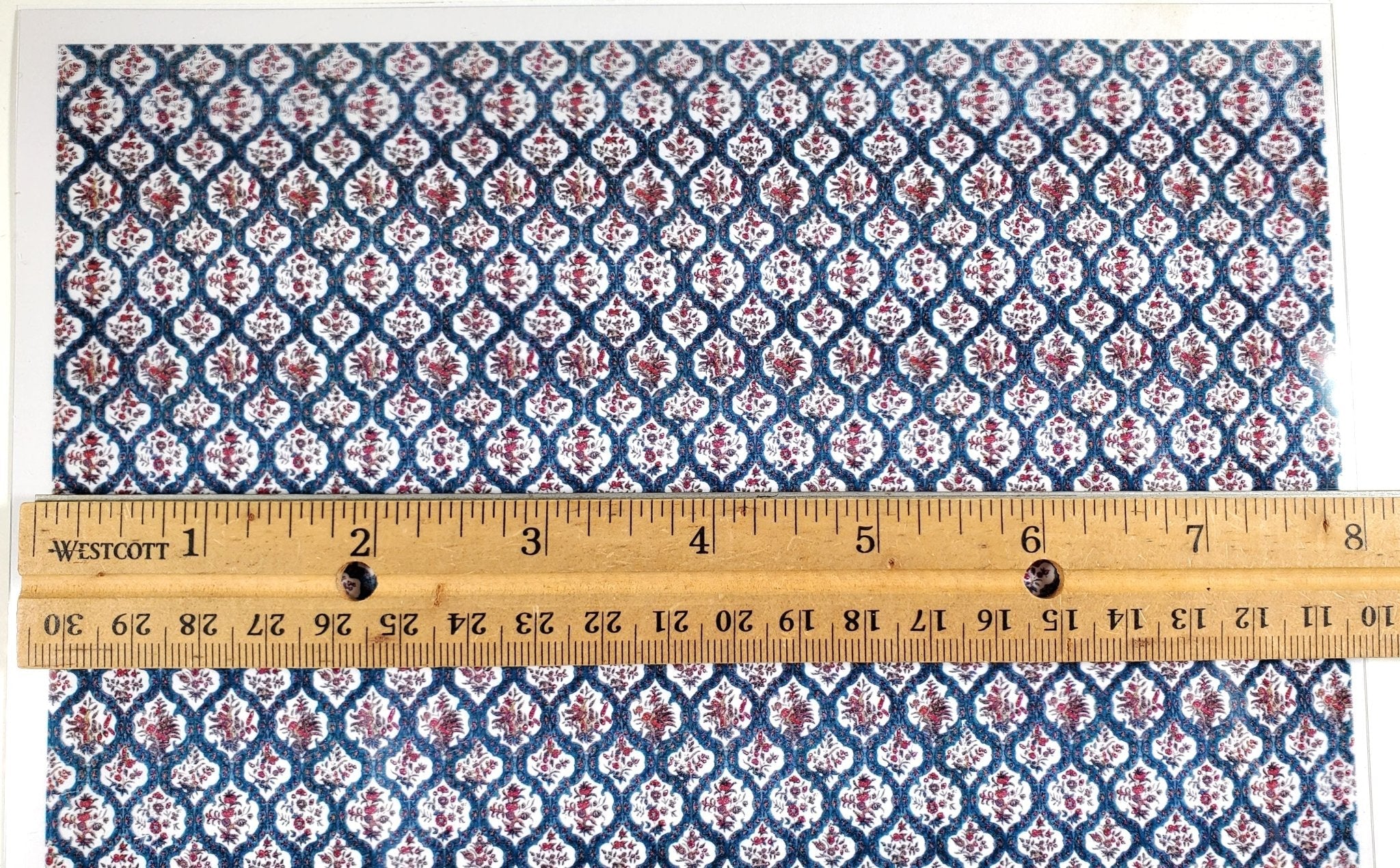 Dollhouse Simulated Stained Glass Insert Cut to Size Blues for Windows or Doors - Image 6