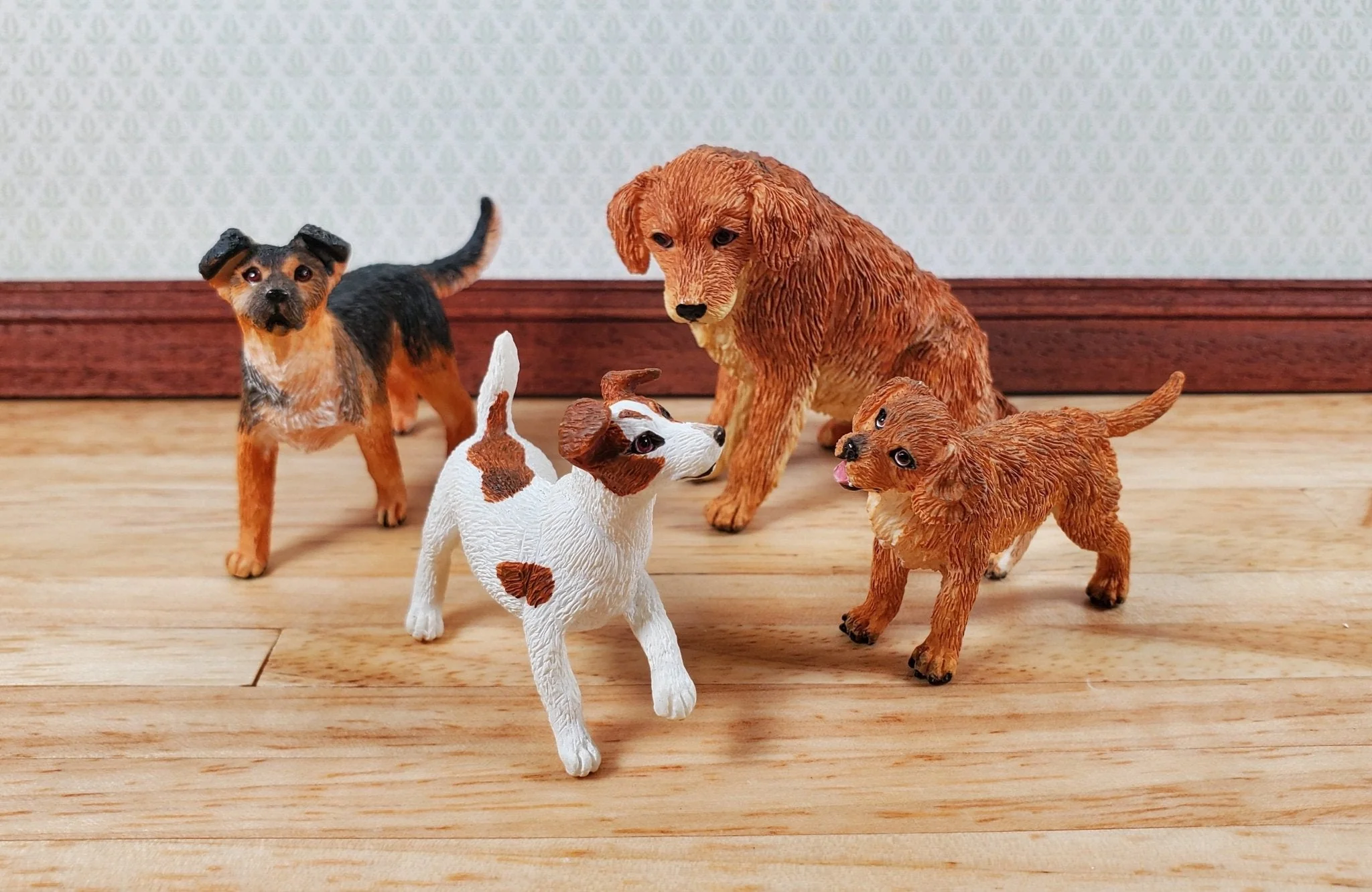 Dollhouse Springer Spaniel Puppy Dog Pet 1:12 Scale Miniature Small Animal - Image 5