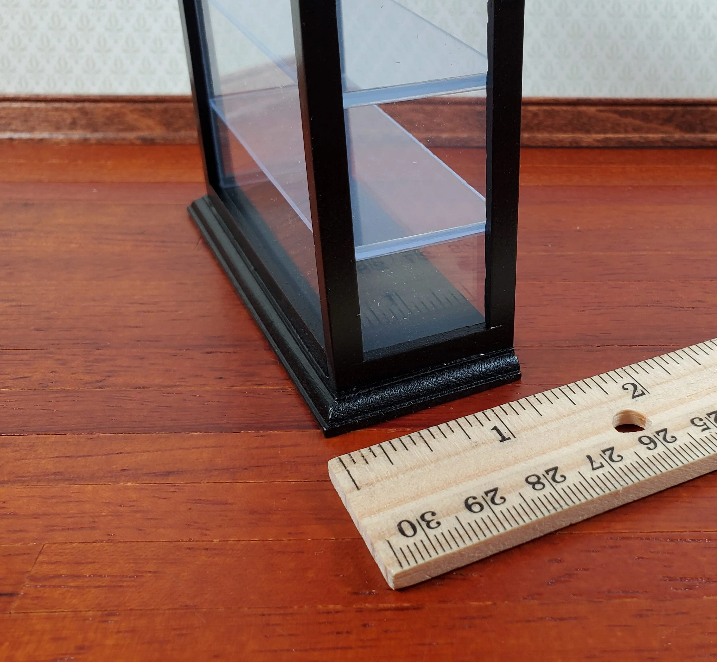 Dollhouse Tall Counter for Store or Shop Black Display Cabinet 1:12 Scale Miniature Furniture - Image 8