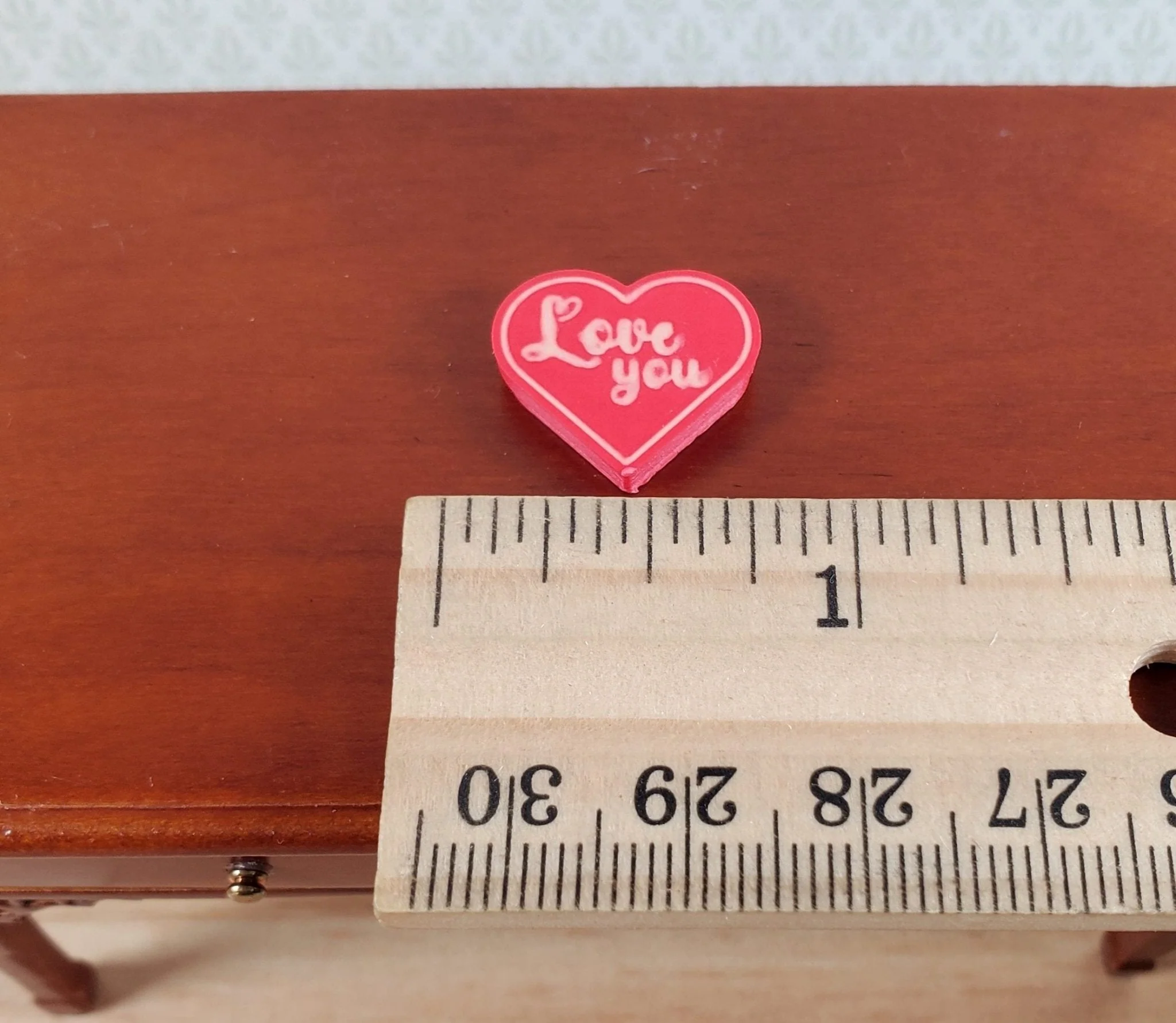 Dollhouse Valentine's Day Heart Box with Chocolate Candy 1:12 Scale Miniature - Image 6