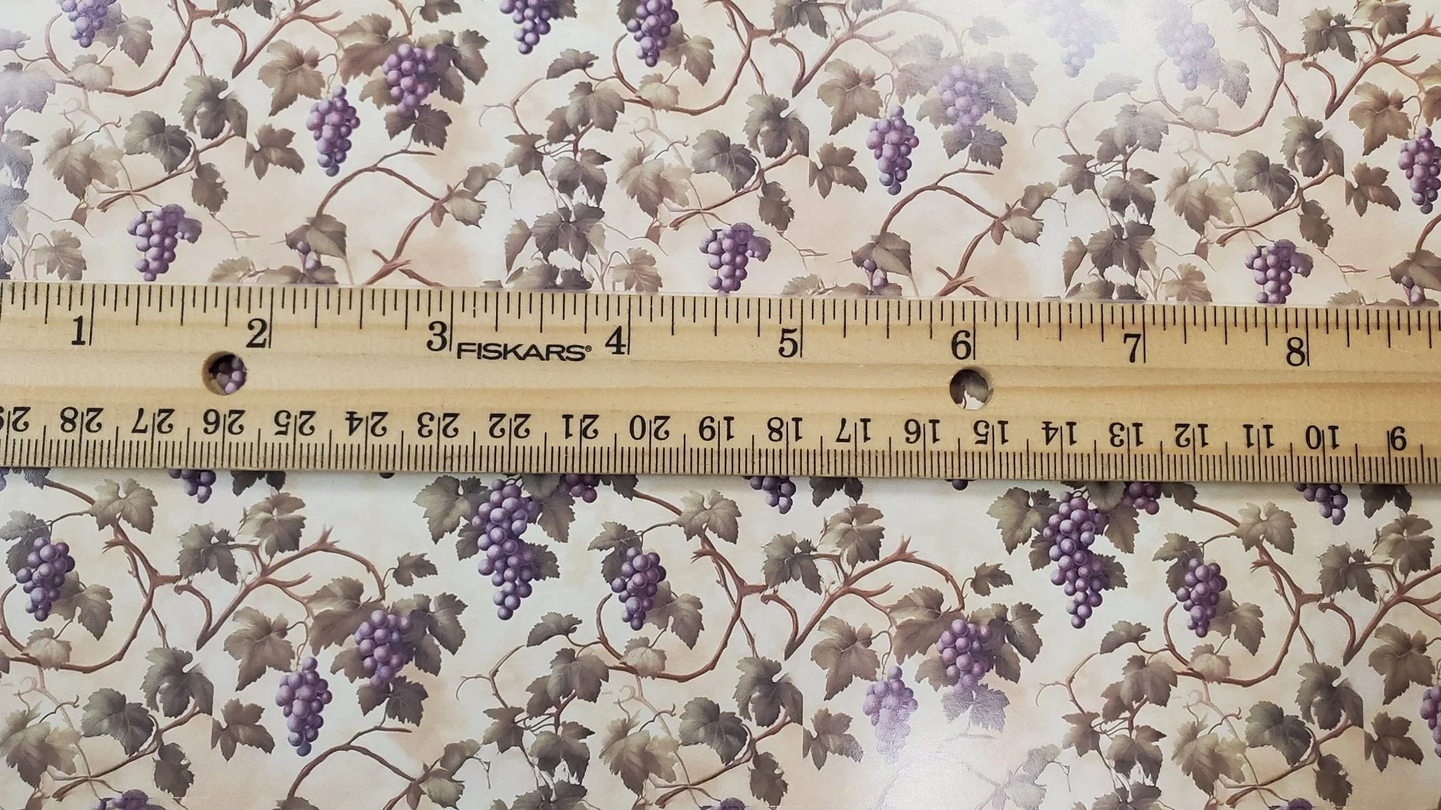 Dollhouse Wallpaper Grapevines with Purple Grapes 1:12 Scale by MiniatureCrush - Image 3