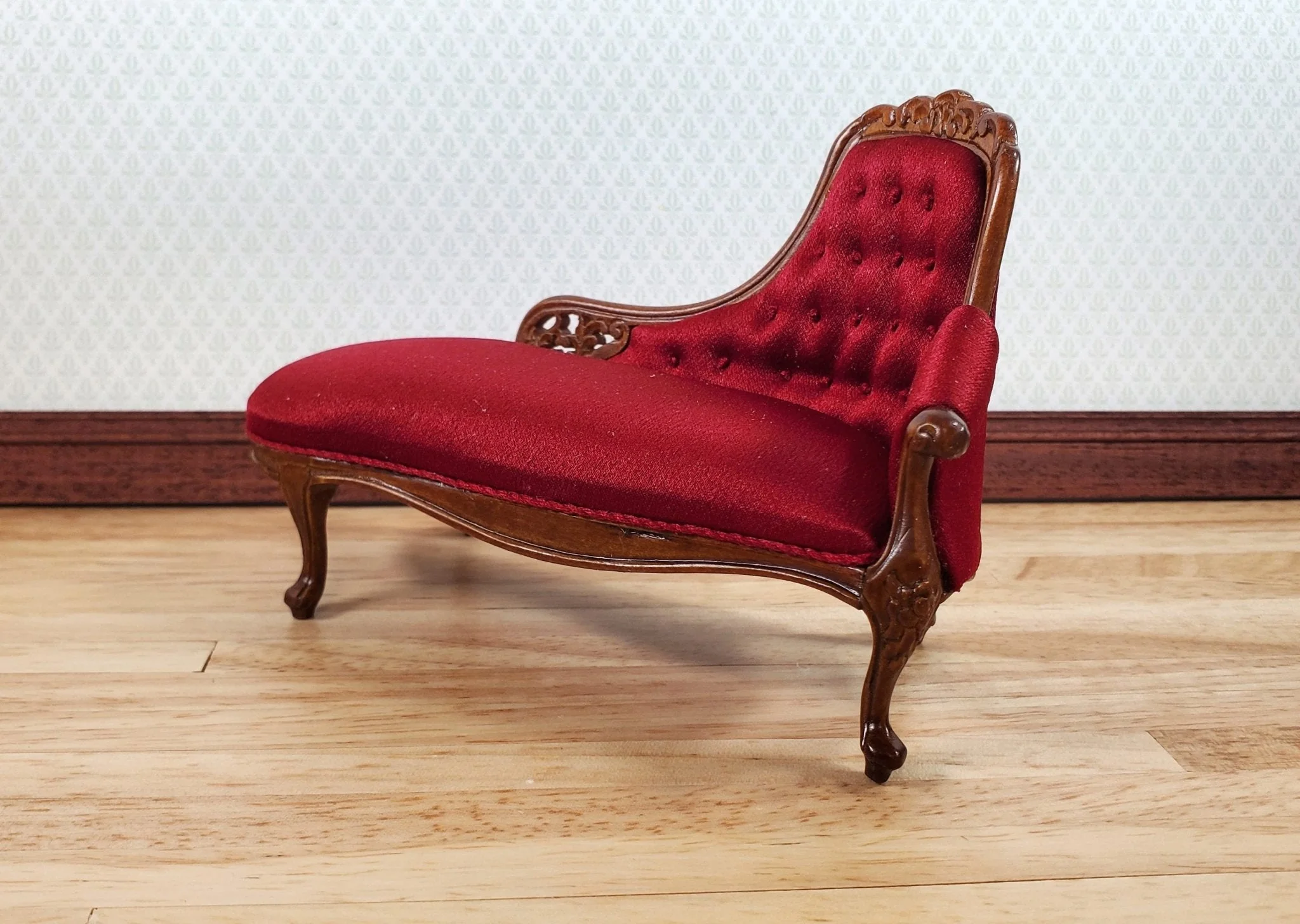 JBM Dollhouse Chase Lounge Sofa Louis XV Style 1:12 Miniature Furniture Couch - Image 3