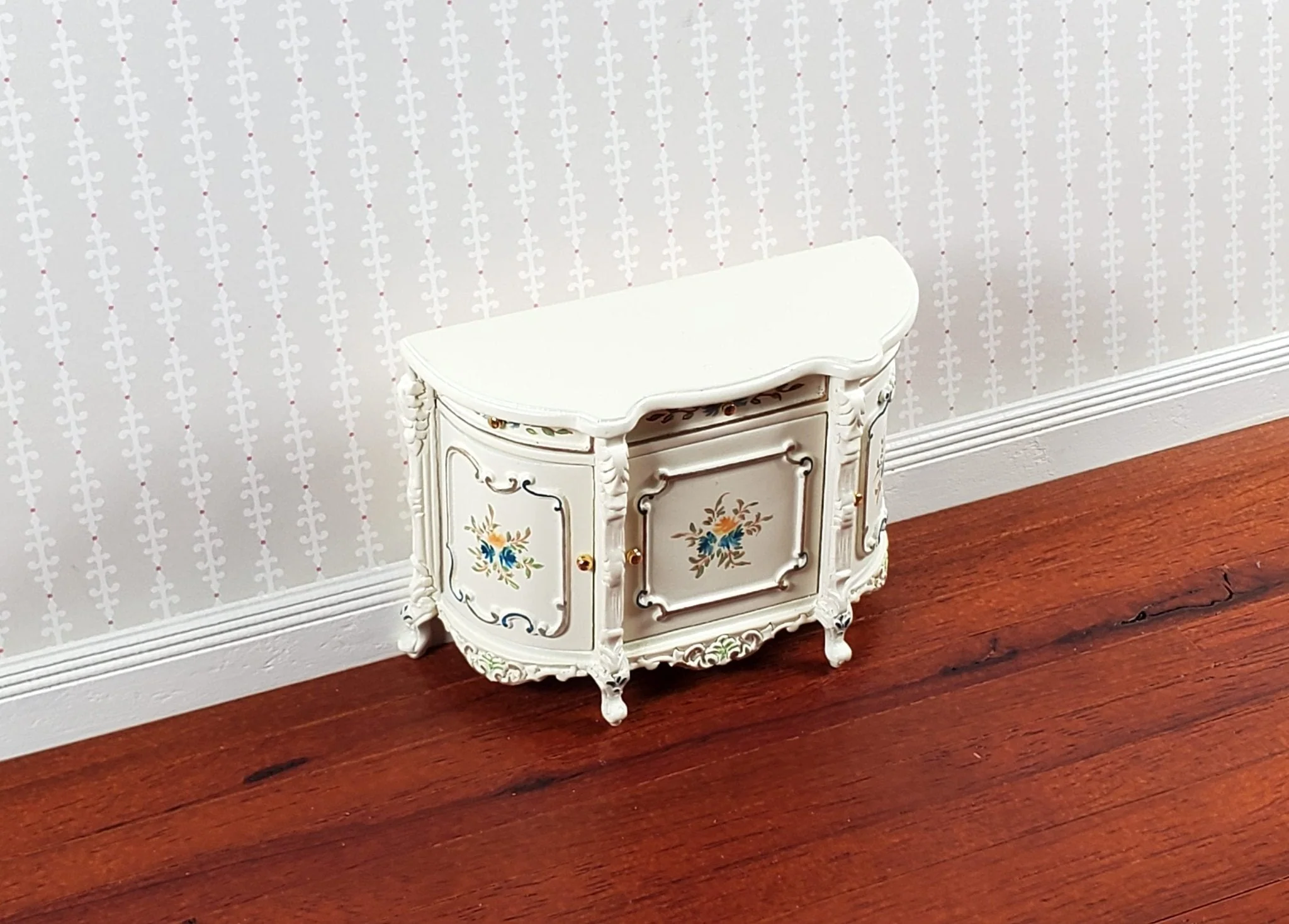 JBM Dollhouse Sideboard Buffet Table Hand Painted 1:12 Scale Miniature Furniture - Image 3