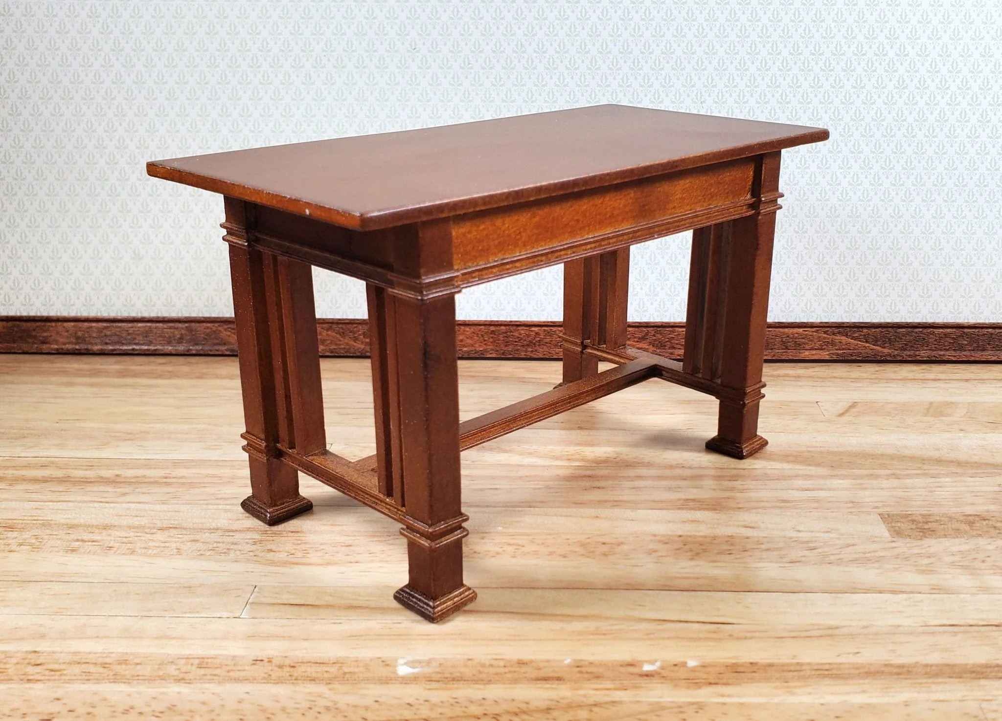 JBM Dollhouse Tall Table Counter Height Mission Style 1:12 Scale Miniature - Image 3
