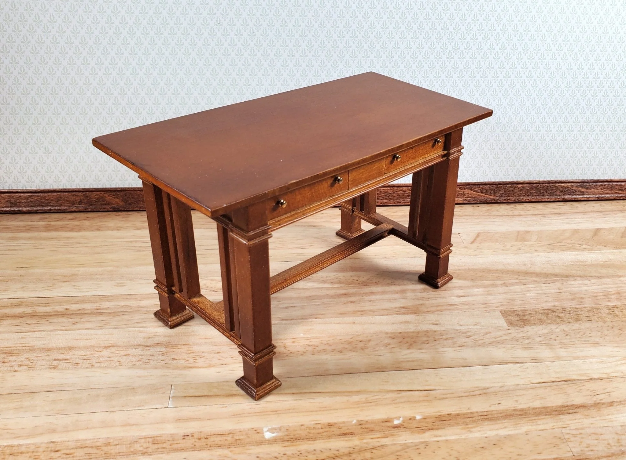 JBM Dollhouse Tall Table Counter Height Mission Style 1:12 Scale Miniature - Image 5