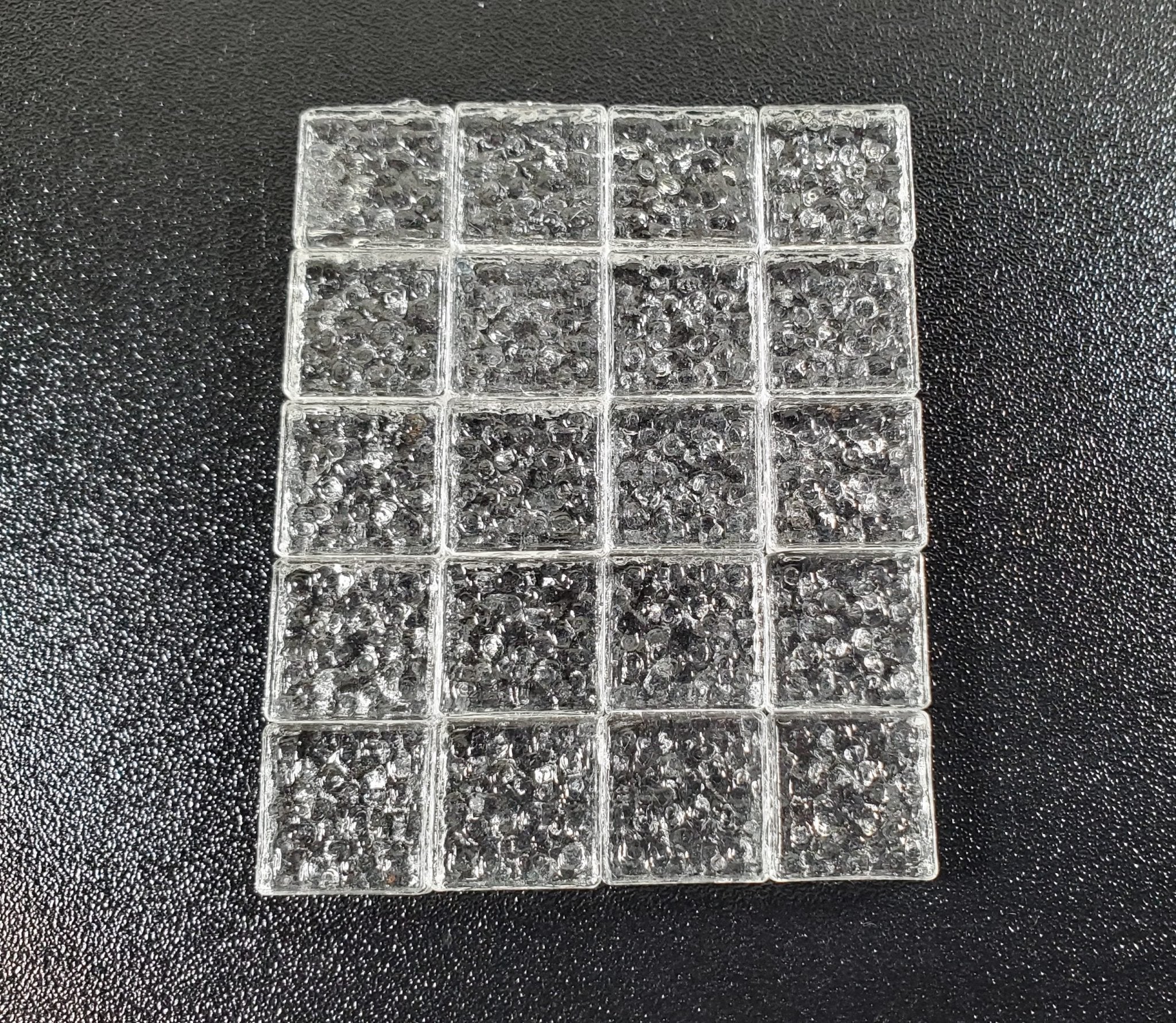 Miniature Glass Blocks 20 pc 1/2" Square x 3/16" Thick Mosaics Crafts Dollhouse Miniatures Building Supplies - Image 3