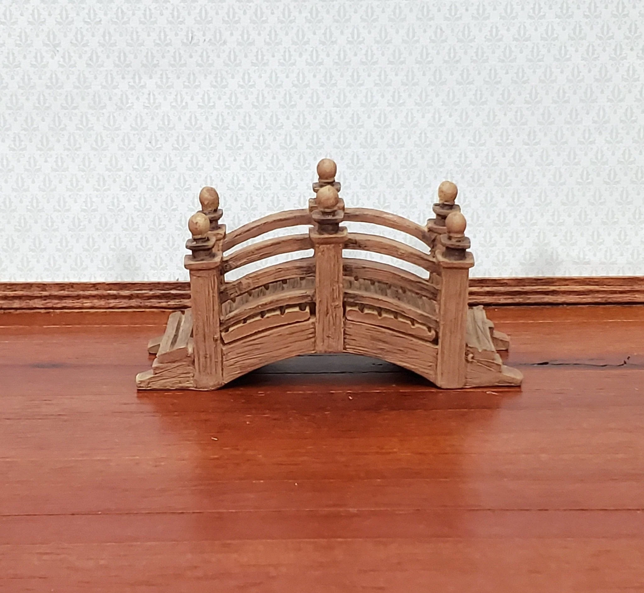 Small Miniature Garden Bridge Cast Resin Fairy Garden Dollhouse Scale Model - Image 3