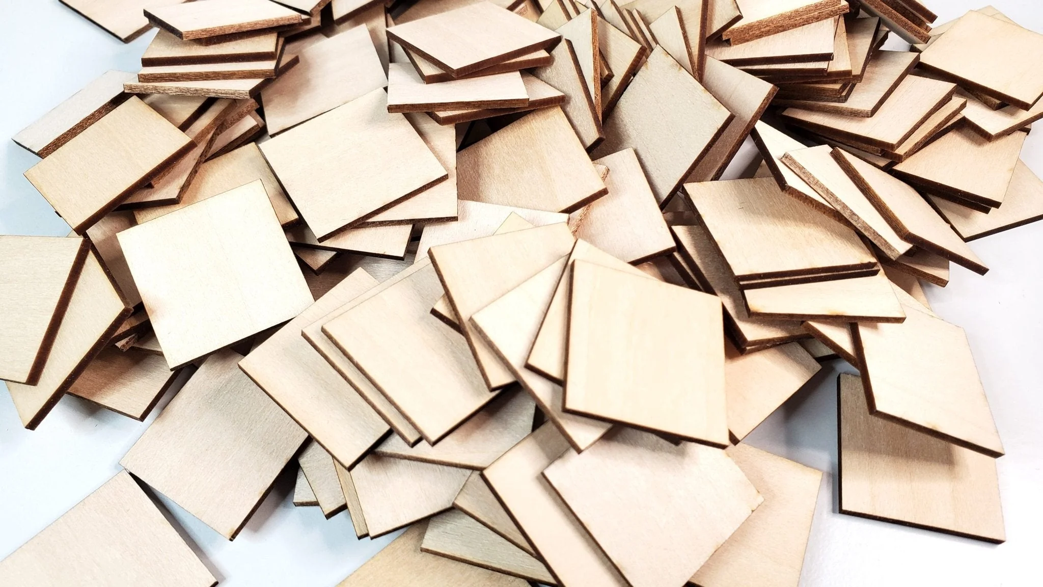 Square Wood Pieces x168 1 Inch x 1 Inch Basswood 1/16" thick Blanks Tiles DIY - Image 3