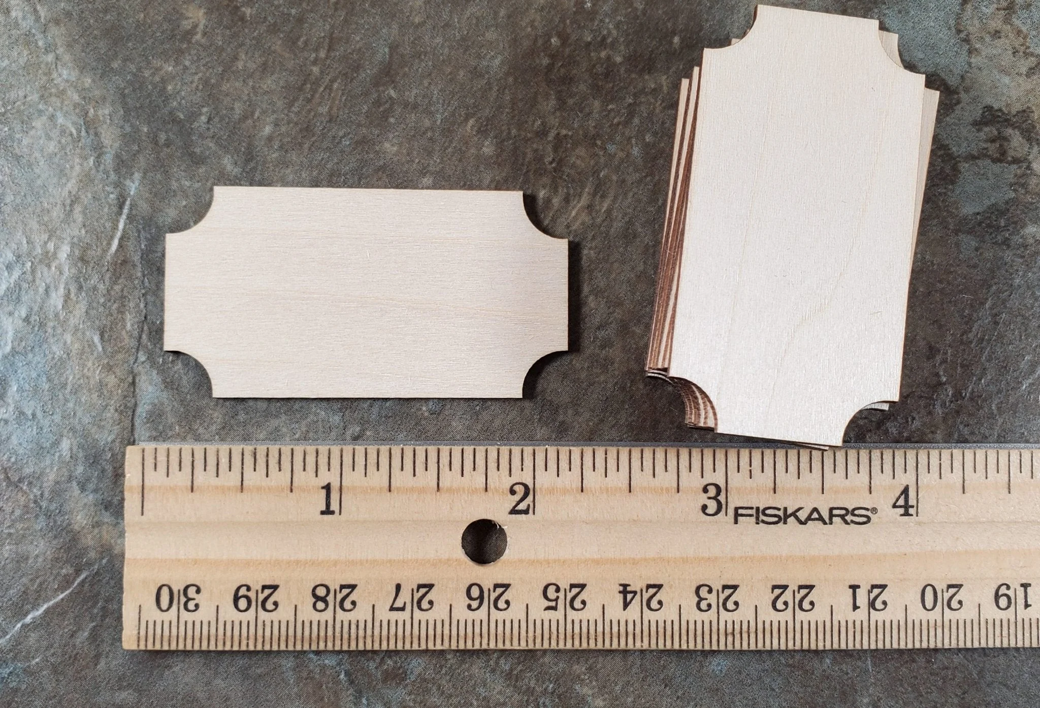 Wood Cut Outs Pieces 10pcs Small Basswood 1/16" thick Blanks Tiles DIY Crafts Dollhouses and Miniatures - Image 3